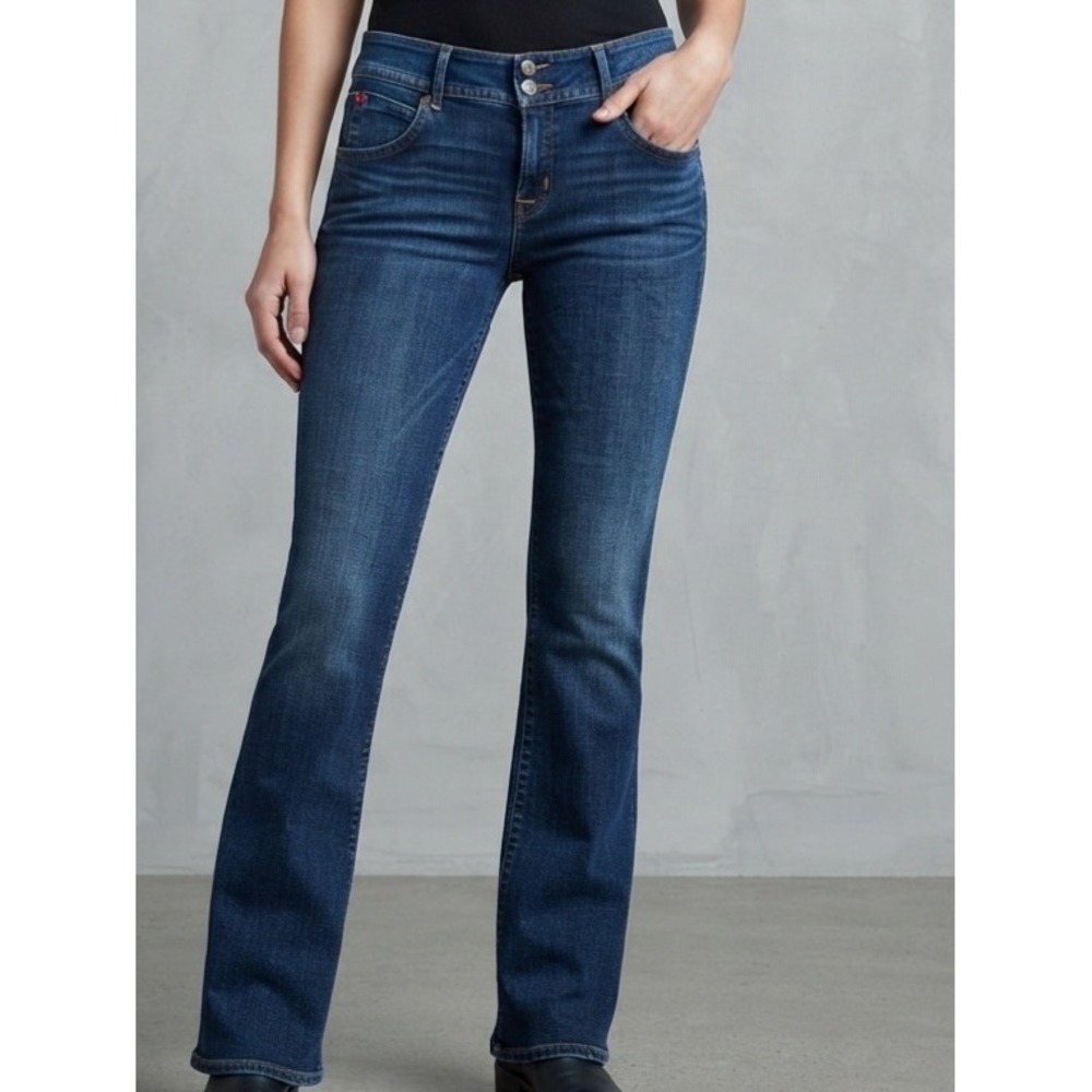 Hudson Denim Flap Pocket Dark Wash Bootcut Jeans 34